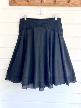 HARD TAIL 100% Cotton Layered Swing Skirt with Stretch Waist - L